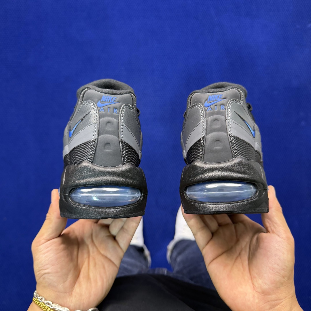 外贸私域爆款！Nike Air Max 95 低帮气垫跑鞋大厂纯原高品！max95 第5色:灰蓝货号：I