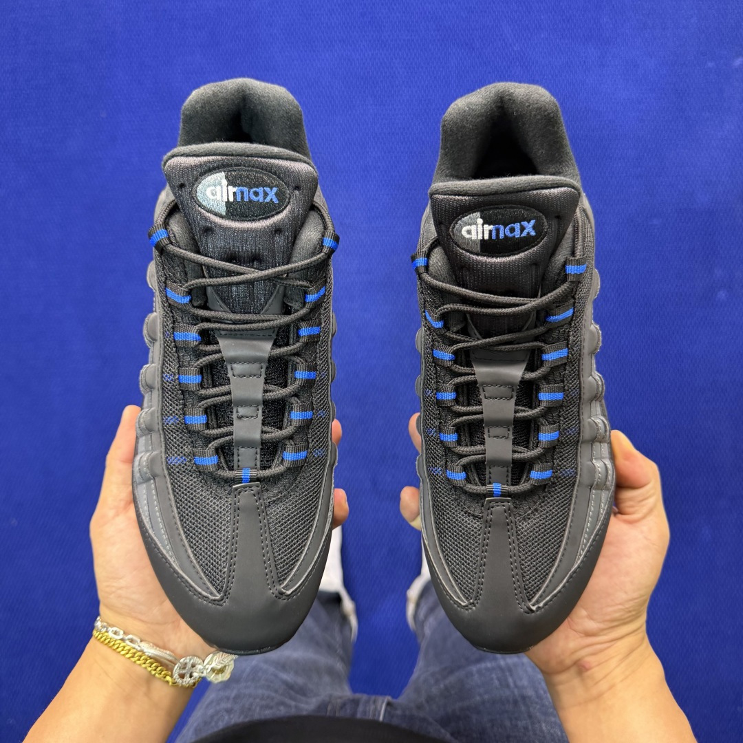外贸私域爆款！Nike Air Max 95 低帮气垫跑鞋大厂纯原高品！max95 第5色:灰蓝货号：I