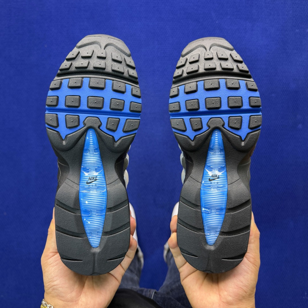 外贸私域爆款！Nike Air Max 95 低帮气垫跑鞋大厂纯原高品！max95 第6色:灰蓝货号：I