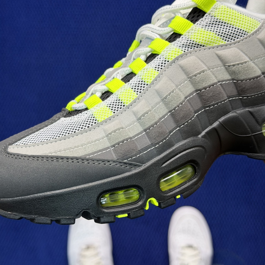 外贸私域爆款！Nike Air Max 95 低帮气垫跑鞋大厂纯原高品！max95 第7色:灰黄货号：H