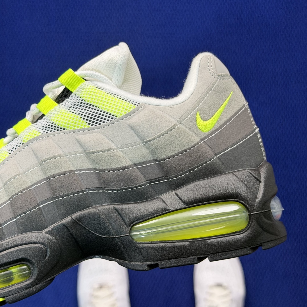 外贸私域爆款！Nike Air Max 95 低帮气垫跑鞋大厂纯原高品！max95 第7色:灰黄货号：H
