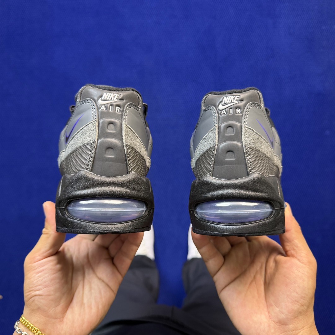 外贸私域爆款！Nike Air Max 95 低帮气垫跑鞋大厂纯原高品！max95 第10色:灰紫货号：