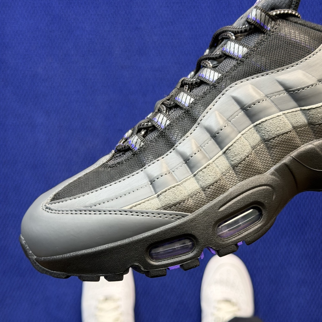 外贸私域爆款！Nike Air Max 95 低帮气垫跑鞋大厂纯原高品！max95 第10色:灰紫货号：