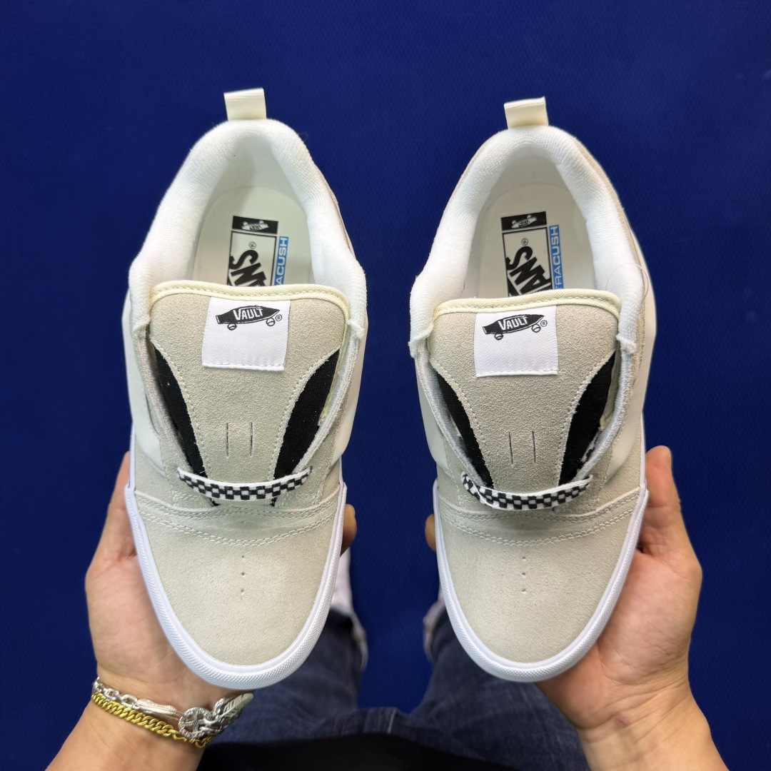 虎扑版！Vans Knu-Skool 低帮 KK17纯原级别外贸订单！万斯经典 硫化帆布板鞋 粗宽立体标