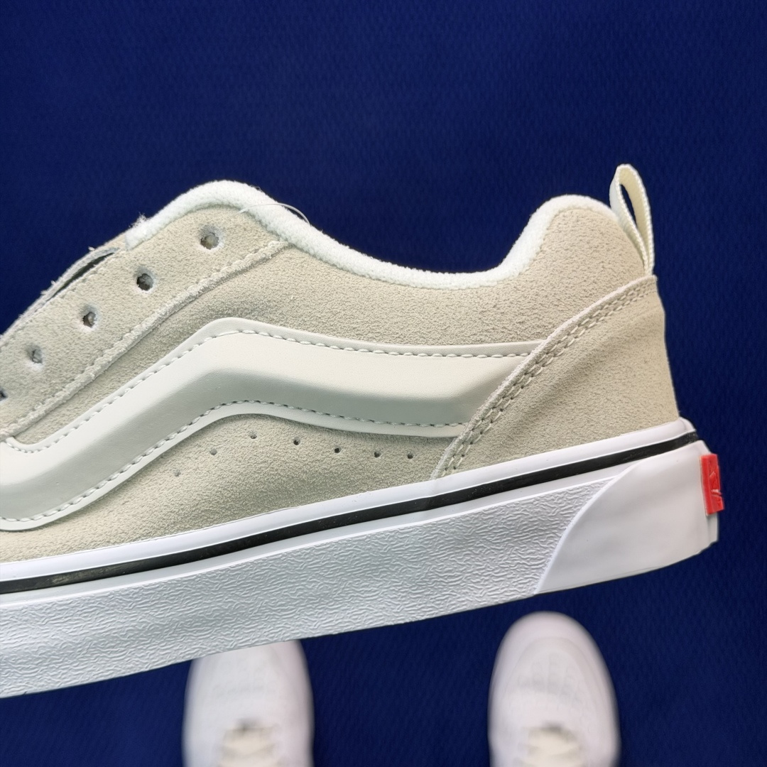 虎扑版！Vans Knu-Skool 低帮 KK17纯原级别外贸订单！万斯经典 硫化帆布板鞋 粗宽立体标