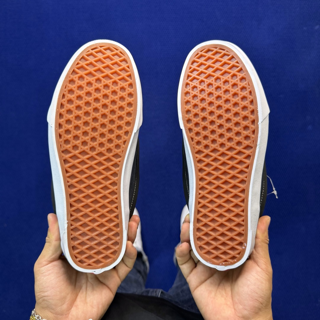 虎扑版！Vans Knu-Skool 低帮 KK19纯原级别外贸订单！万斯经典 硫化帆布板鞋 粗宽立体标