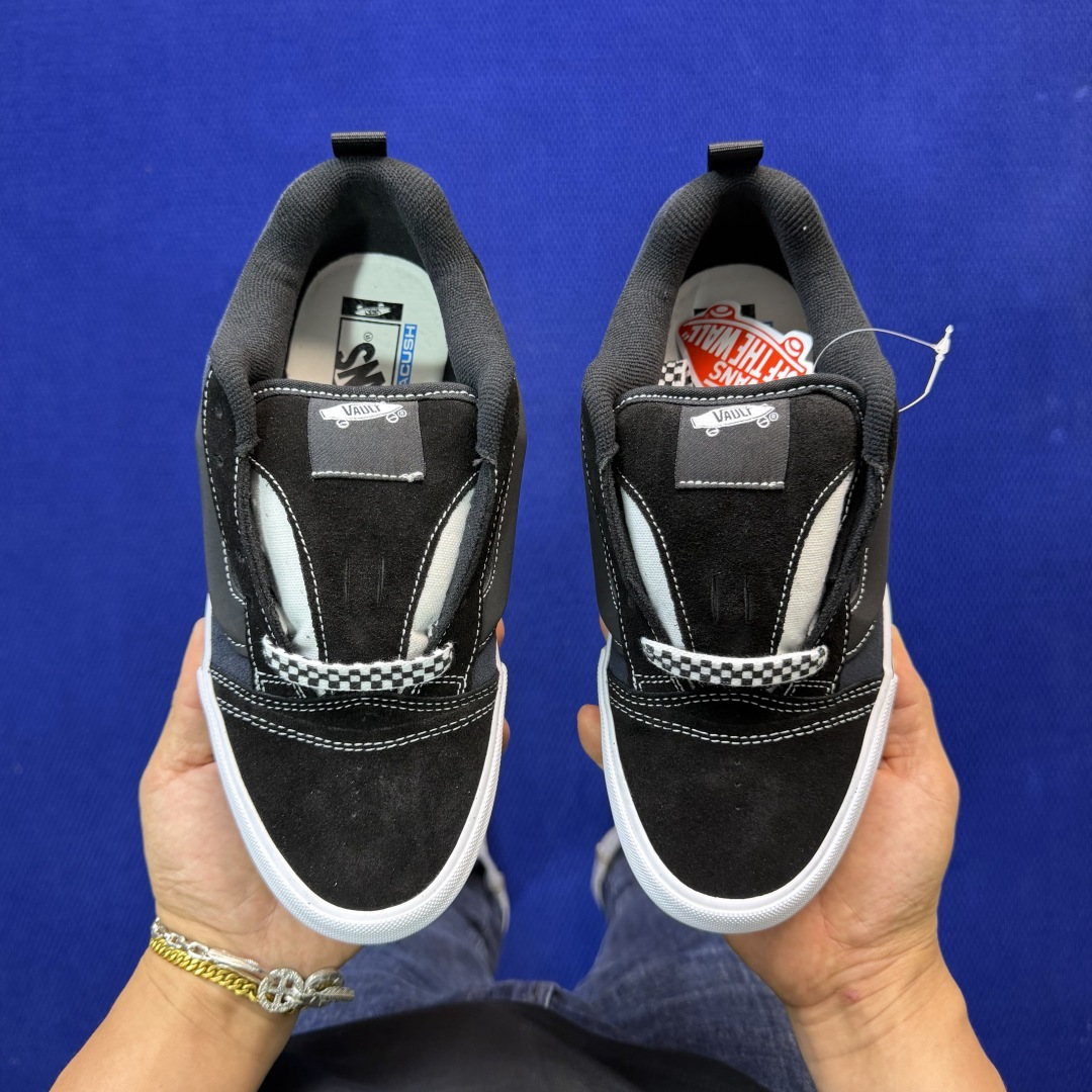 虎扑版！Vans Knu-Skool 低帮 KK19纯原级别外贸订单！万斯经典 硫化帆布板鞋 粗宽立体标