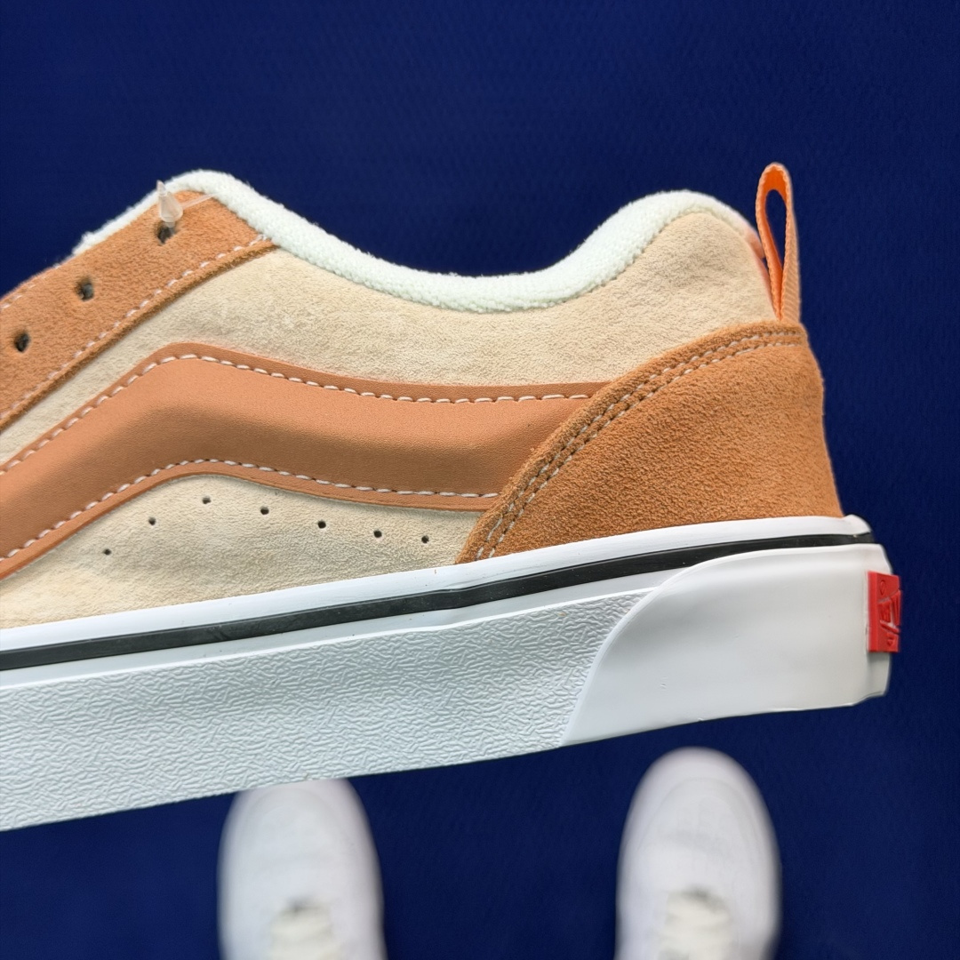 虎扑版！Vans Knu-Skool 低帮 KK18纯原级别外贸订单！万斯经典 硫化帆布板鞋 粗宽立体标