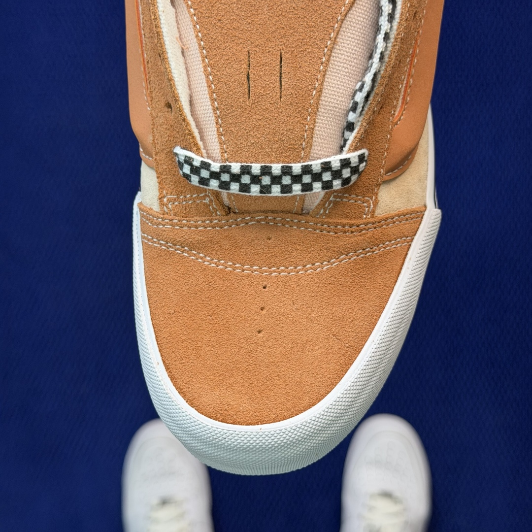 虎扑版！Vans Knu-Skool 低帮 KK18纯原级别外贸订单！万斯经典 硫化帆布板鞋 粗宽立体标