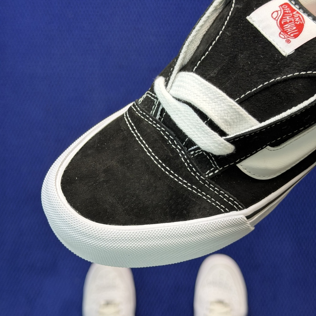 虎扑版！Vans Knu-Skool 低帮 KK07纯原级别外贸订单！万斯经典 硫化帆布板鞋 粗宽立体标