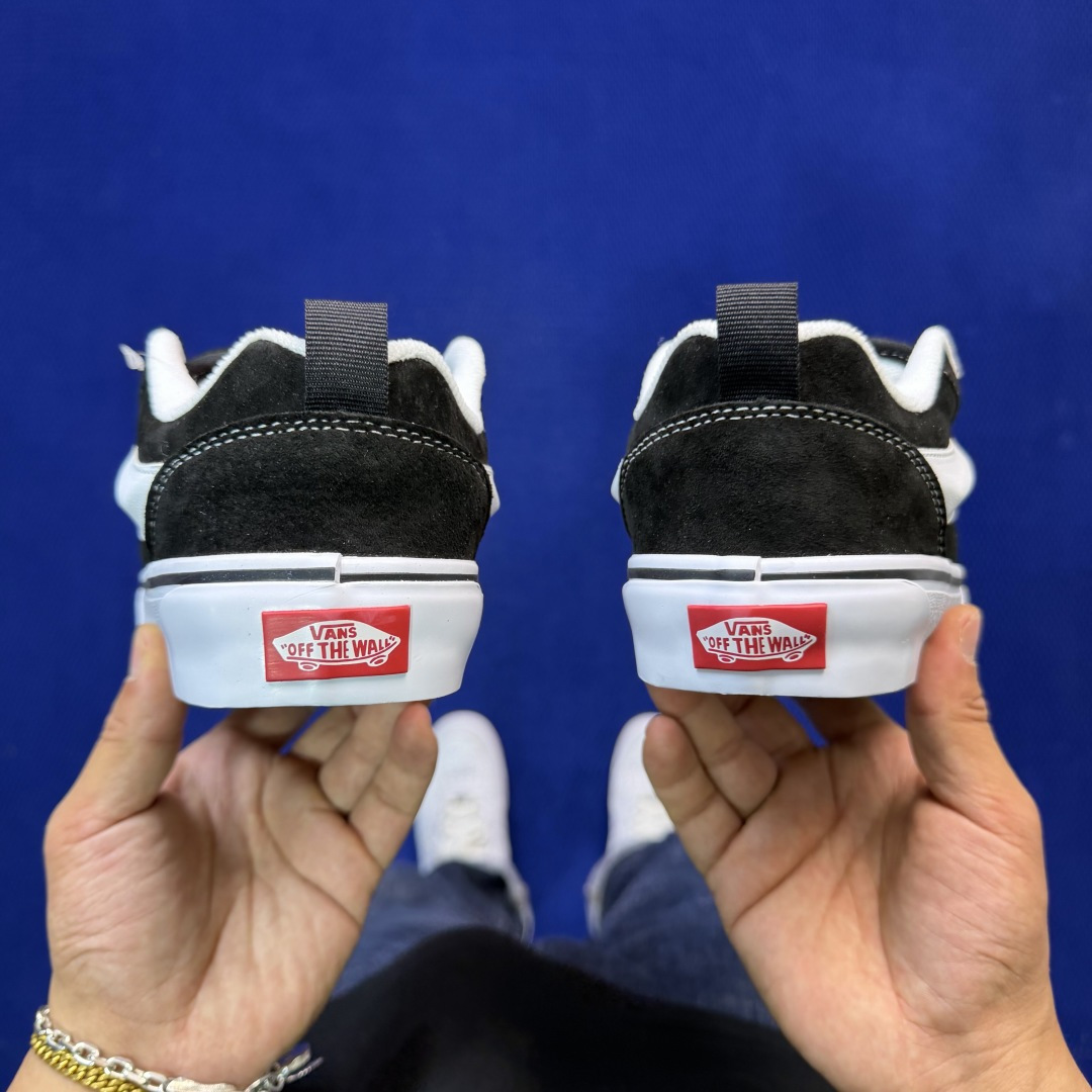 虎扑版！Vans Knu-Skool 低帮 KK07纯原级别外贸订单！万斯经典 硫化帆布板鞋 粗宽立体标