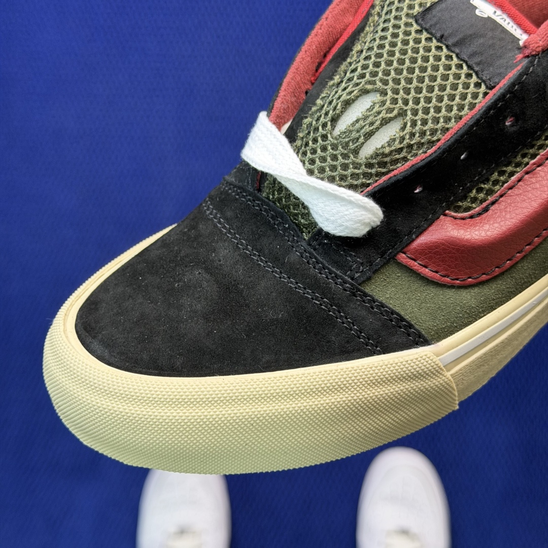 虎扑版！Vans Knu-Skool 低帮 KK13纯原级别外贸订单！万斯经典 硫化翻毛皮板鞋 粗宽立体