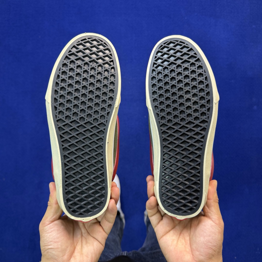 虎扑版！Vans Knu-Skool 低帮 KK13纯原级别外贸订单！万斯经典 硫化翻毛皮板鞋 粗宽立体