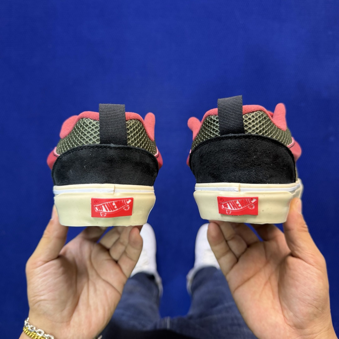 虎扑版！Vans Knu-Skool 低帮 KK13纯原级别外贸订单！万斯经典 硫化翻毛皮板鞋 粗宽立体