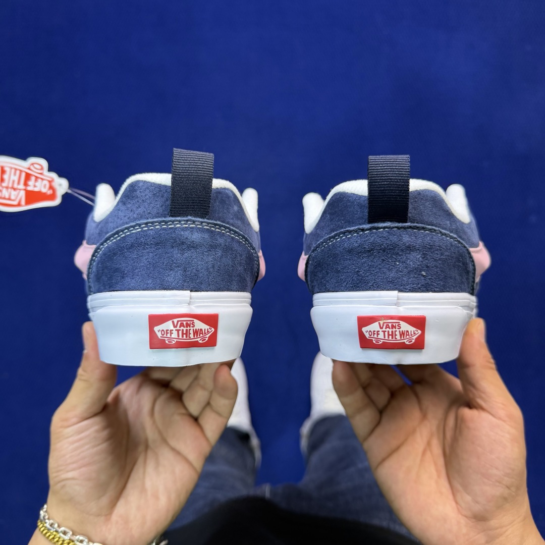 虎扑版！Vans Knu-Skool 低帮 KK40纯原级别外贸订单！万斯经典 硫化翻毛皮板鞋 粗宽立体