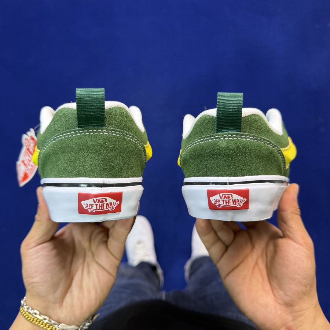 虎扑版！Vans Knu-Skool 低帮 KK15纯原级别外贸订单！万斯经典 硫化翻毛皮板鞋 粗宽立体