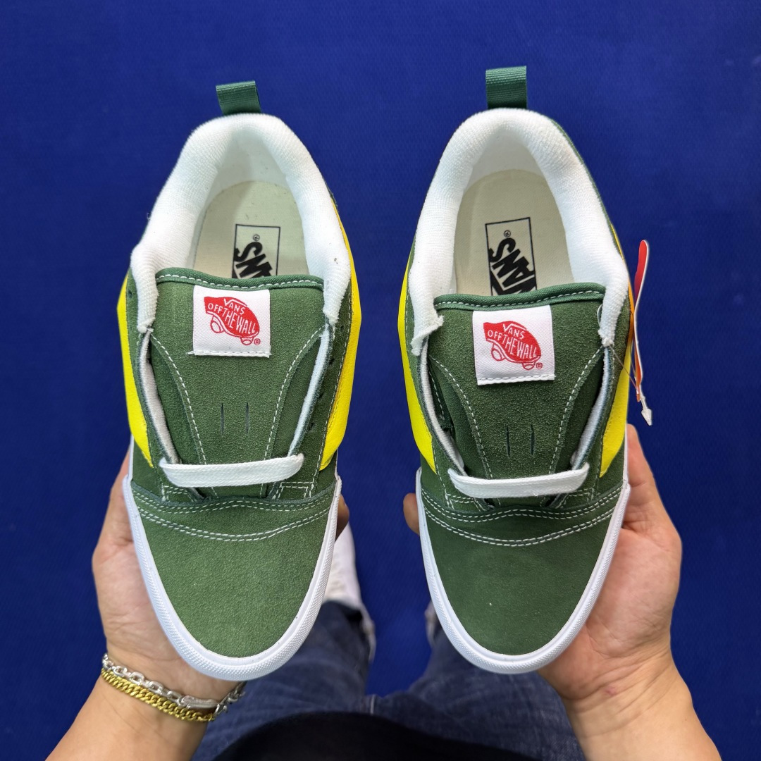 虎扑版！Vans Knu-Skool 低帮 KK15纯原级别外贸订单！万斯经典 硫化翻毛皮板鞋 粗宽立体