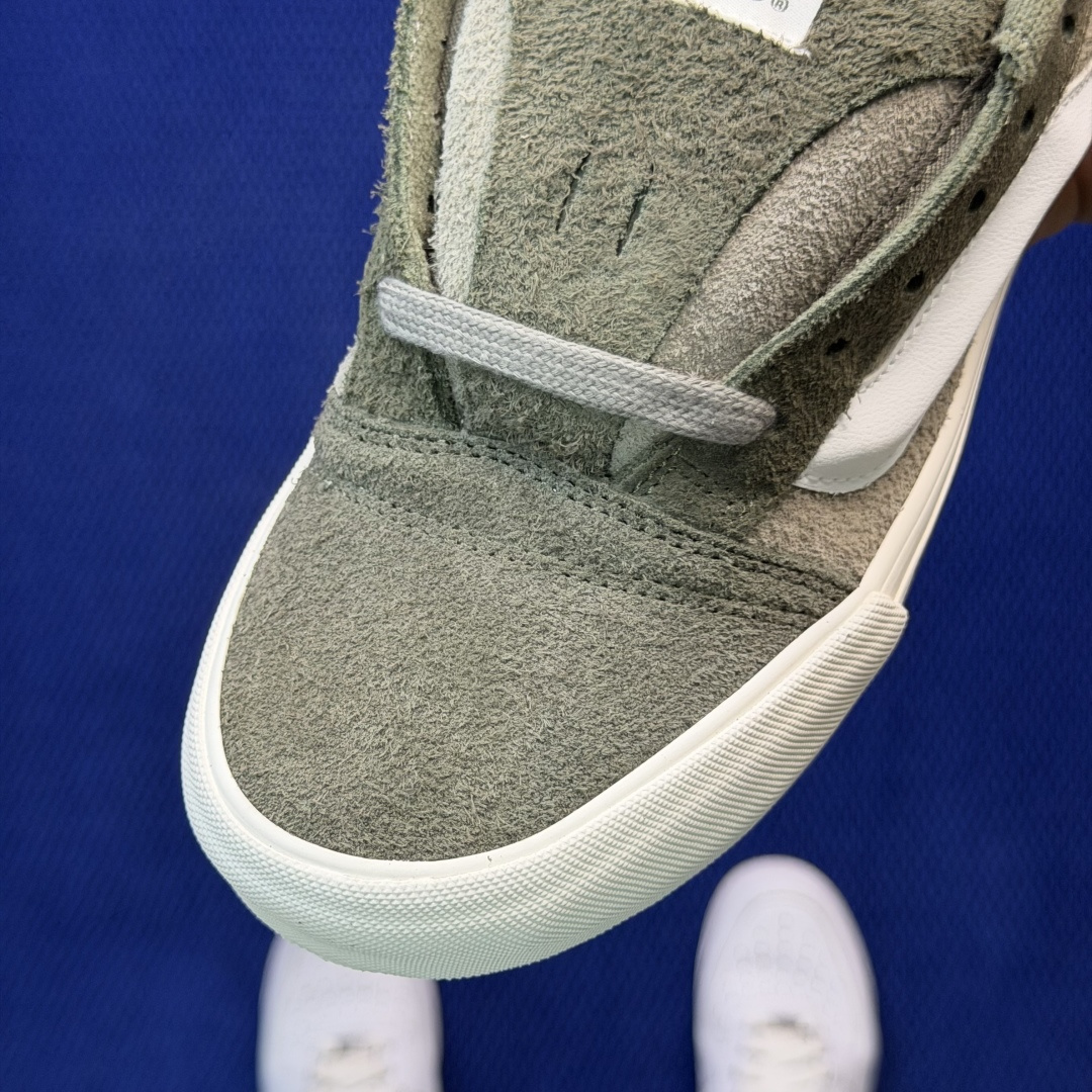 虎扑版！Vans Knu-Skool 低帮 KK46纯原级别外贸订单！万斯经典 硫化翻毛皮板鞋 粗宽立体