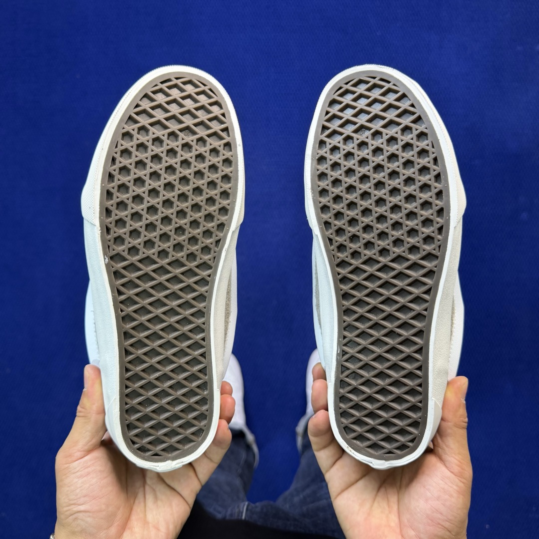 虎扑版！Vans Knu-Skool 低帮 KK46纯原级别外贸订单！万斯经典 硫化翻毛皮板鞋 粗宽立体