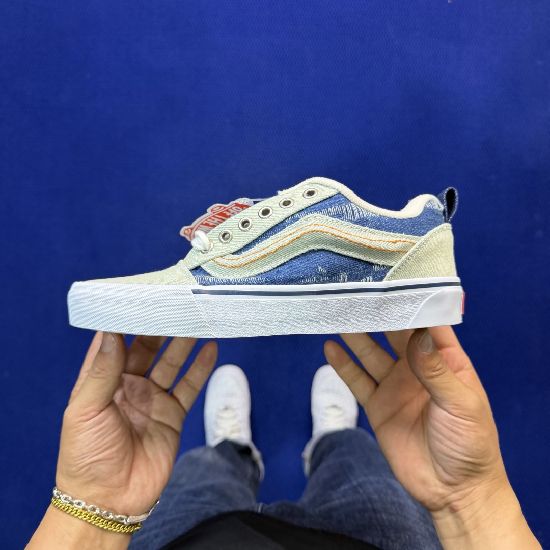虎扑版！Vans Knu-Skool 低帮 KK33纯原级别外贸订单！万斯经典 硫化翻毛皮板鞋 粗宽立体