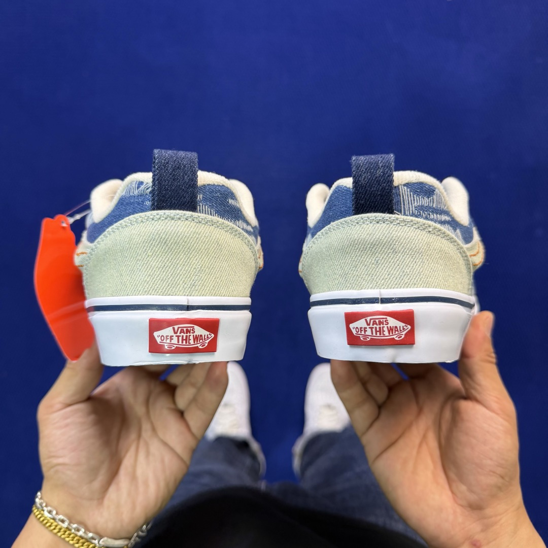 虎扑版！Vans Knu-Skool 低帮 KK33纯原级别外贸订单！万斯经典 硫化翻毛皮板鞋 粗宽立体