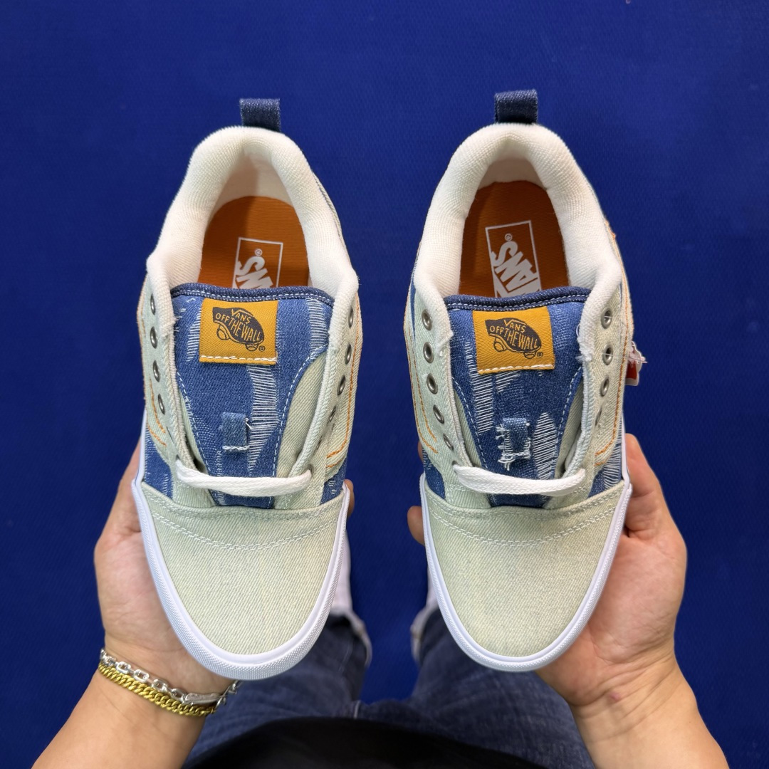 虎扑版！Vans Knu-Skool 低帮 KK33纯原级别外贸订单！万斯经典 硫化翻毛皮板鞋 粗宽立体