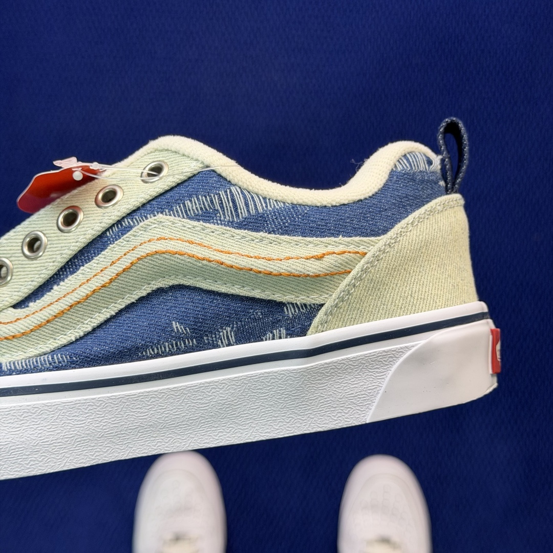 虎扑版！Vans Knu-Skool 低帮 KK33纯原级别外贸订单！万斯经典 硫化翻毛皮板鞋 粗宽立体