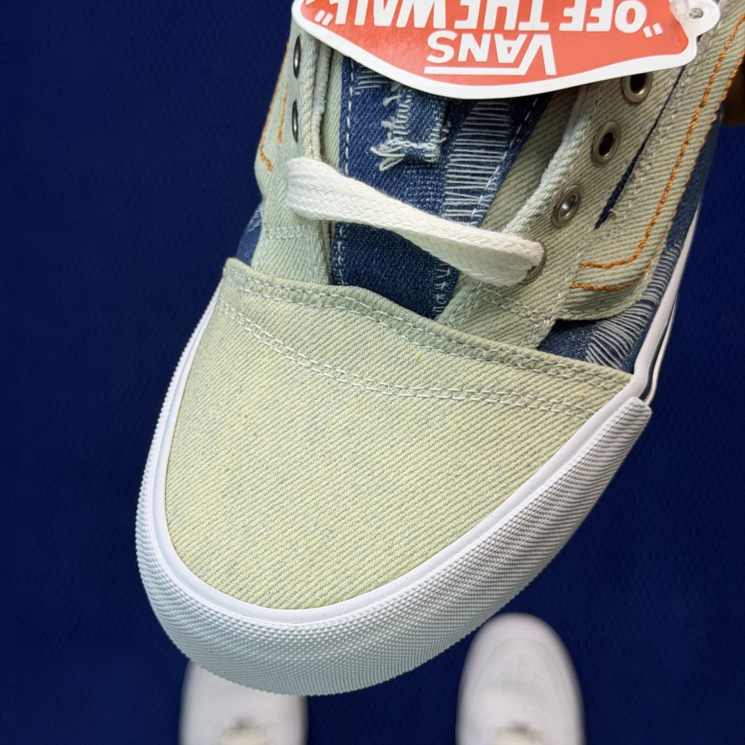 虎扑版！Vans Knu-Skool 低帮 KK33纯原级别外贸订单！万斯经典 硫化翻毛皮板鞋 粗宽立体