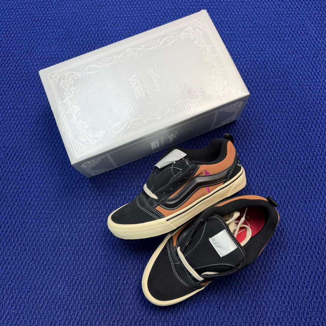 虎扑版！Vans Knu-Skool 低帮 KK43纯原级别外贸订单！万斯经典 硫化翻毛皮板鞋 粗宽立体
