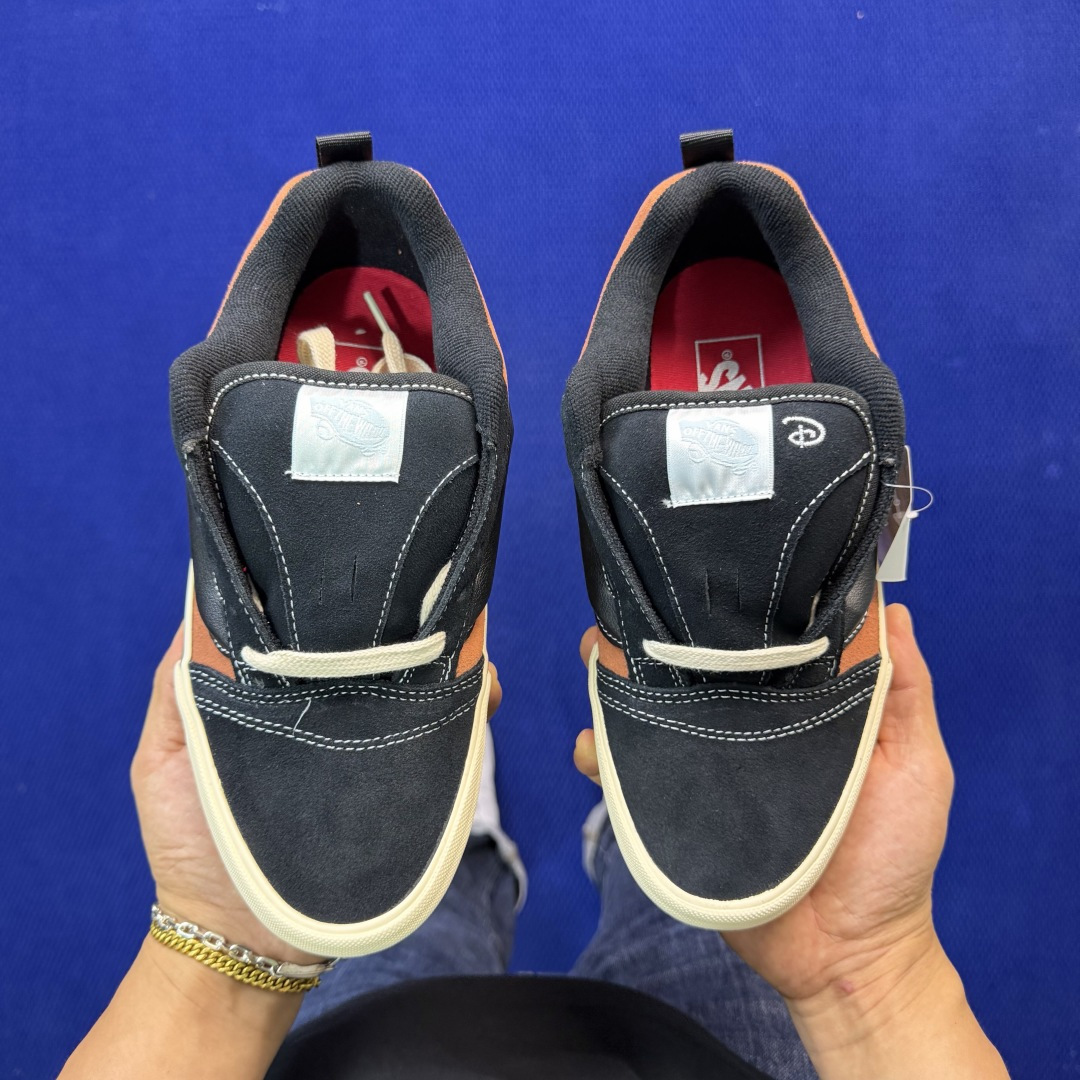 虎扑版！Vans Knu-Skool 低帮 KK43纯原级别外贸订单！万斯经典 硫化翻毛皮板鞋 粗宽立体