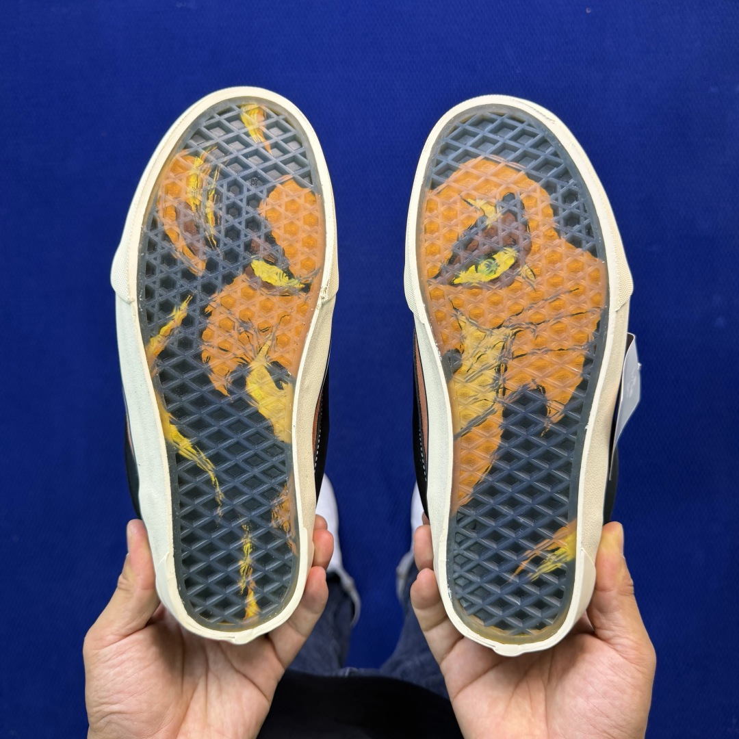 虎扑版！Vans Knu-Skool 低帮 KK43纯原级别外贸订单！万斯经典 硫化翻毛皮板鞋 粗宽立体