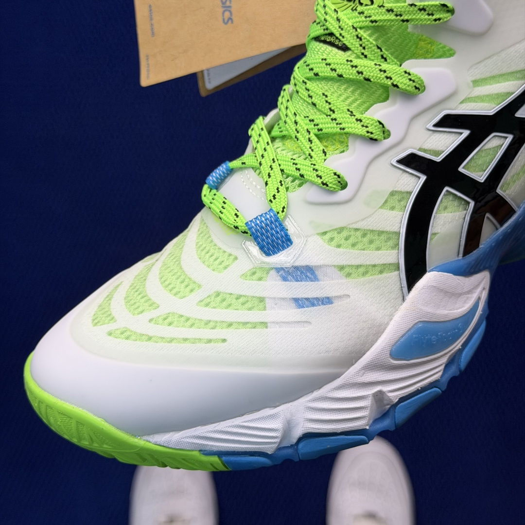 亚瑟士中帮排球🏐训练鞋！Asics Metarise 1.0树脂加工的网眼材料的鞋面结构为脚的运动提供了