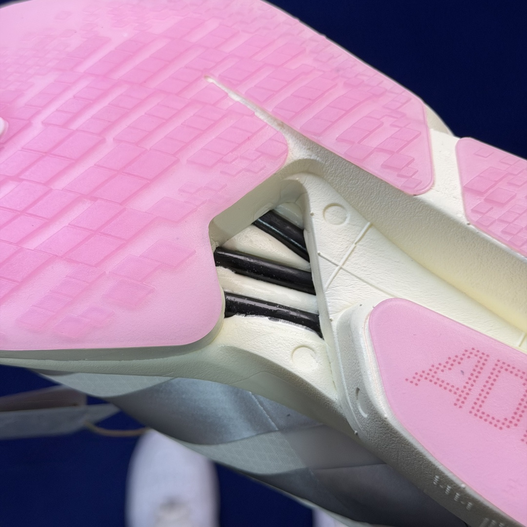纯原真碳棒！adidas Adizero Adios Pro 4 阿迪达斯马拉松跑步鞋 第17色:浅米粉
