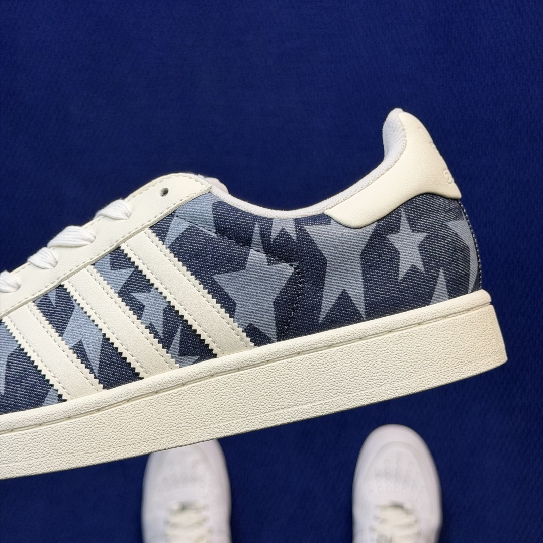 纯原订单！经典贝壳头 二代白标厚鞋舌adlidas originals Superstar 2 牛仔布星