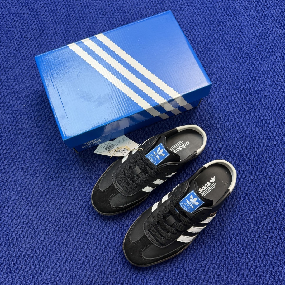 桑巴德训拖鞋一脚蹬 出货！adidas originals Samba OG MULE 包头拖鞋货号：L