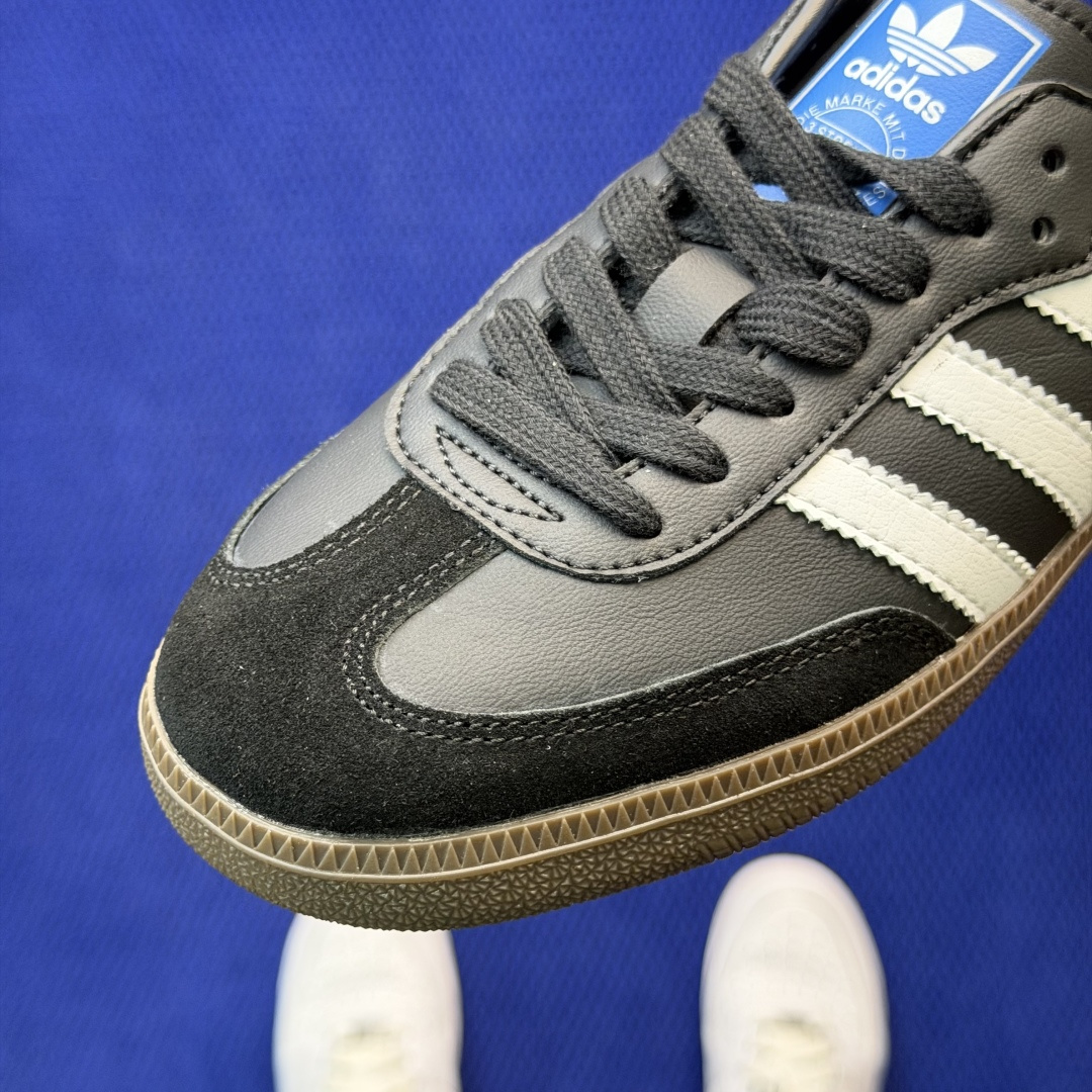 桑巴德训拖鞋一脚蹬 出货！adidas originals Samba OG MULE 包头拖鞋货号：L