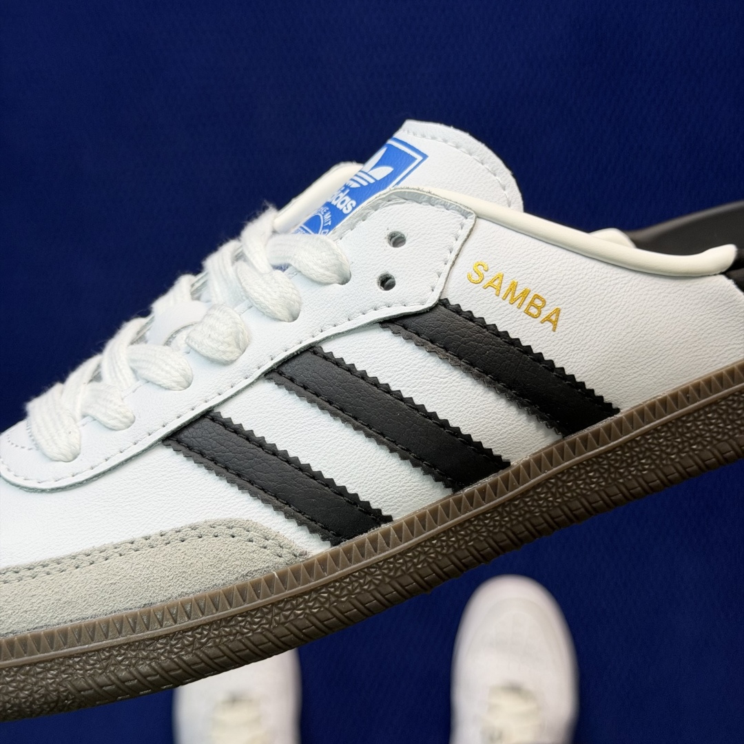 桑巴德训拖鞋一脚蹬 出货！adidas originals Samba OG MULE 包头拖鞋货号：L