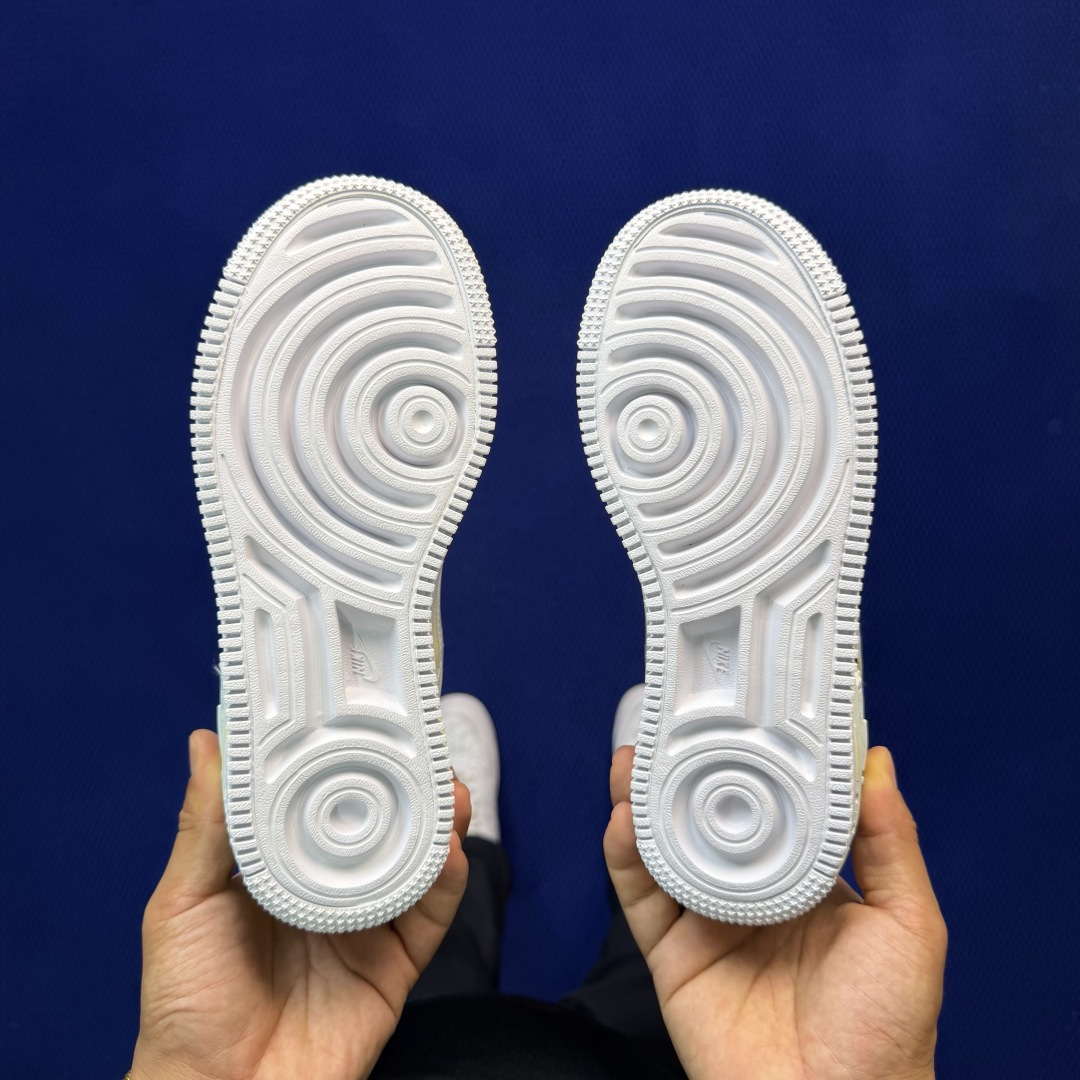 3A空军！马卡龙系列第61色：黄白绿Nike AIR Force 1 Shadow 空军一号百分百每个配
