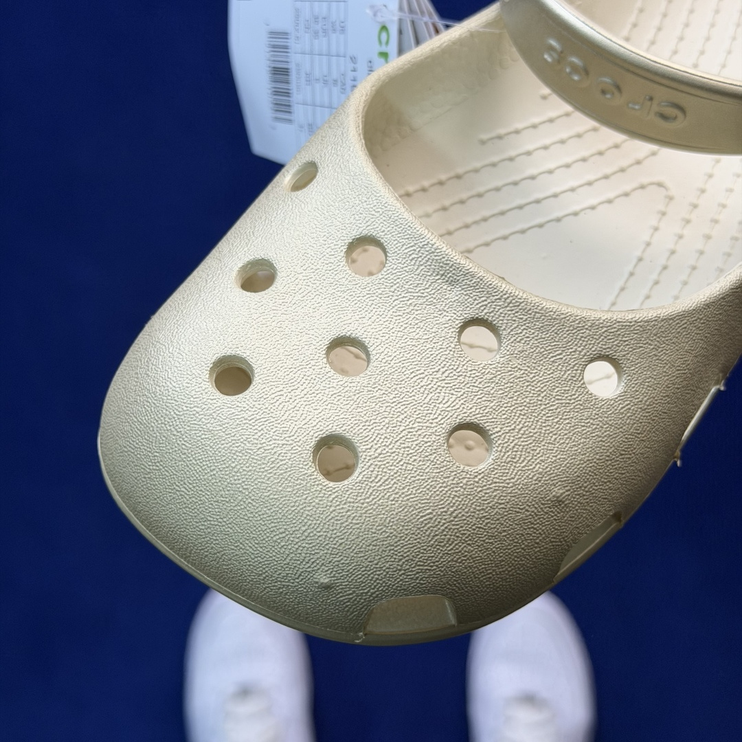 Crocs卡骆驰 洞洞鞋 芭蕾🩰-金色原厂数据复模，双层注塑尺码：M3-M7 / 34-40M3=34-