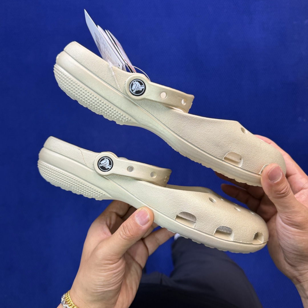 Crocs卡骆驰 洞洞鞋 芭蕾🩰-金色原厂数据复模，双层注塑尺码：M3-M7 / 34-40M3=34-