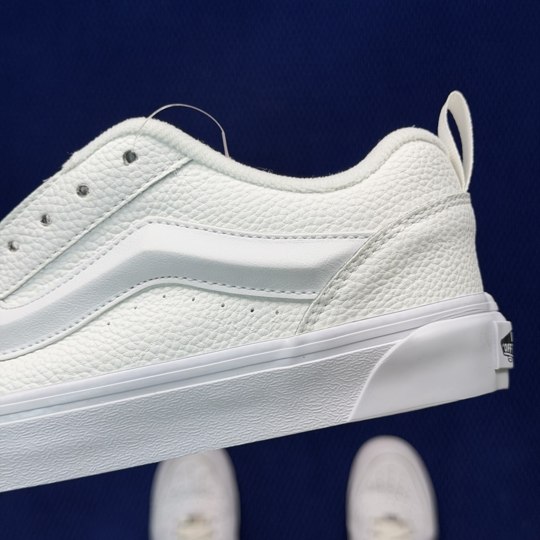 虎扑版！Vans Knu-Skool 低帮 KK24纯原级别外贸订单！万斯经典 硫化翻毛皮板鞋 粗宽立体