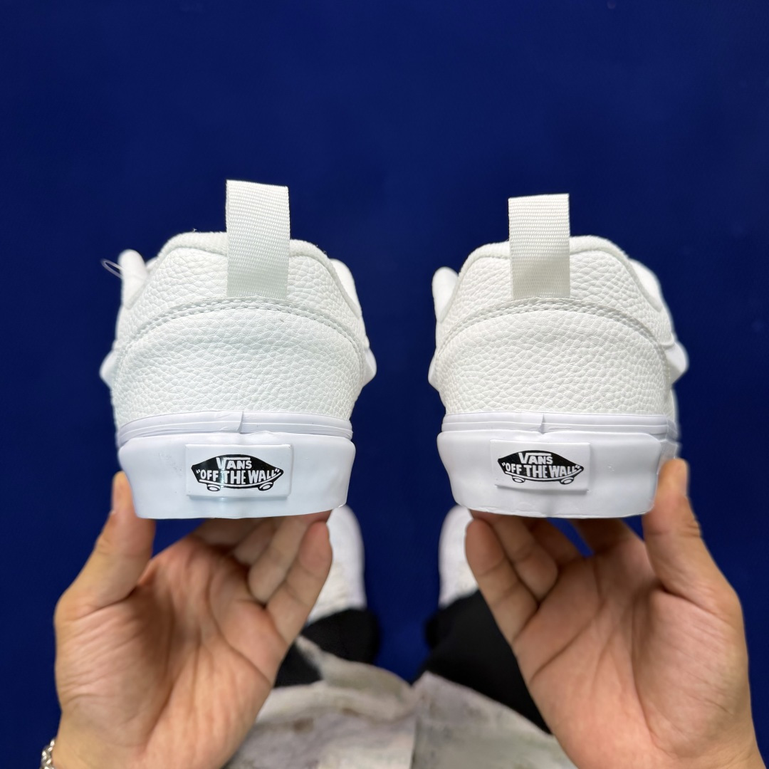 虎扑版！Vans Knu-Skool 低帮 KK24纯原级别外贸订单！万斯经典 硫化翻毛皮板鞋 粗宽立体