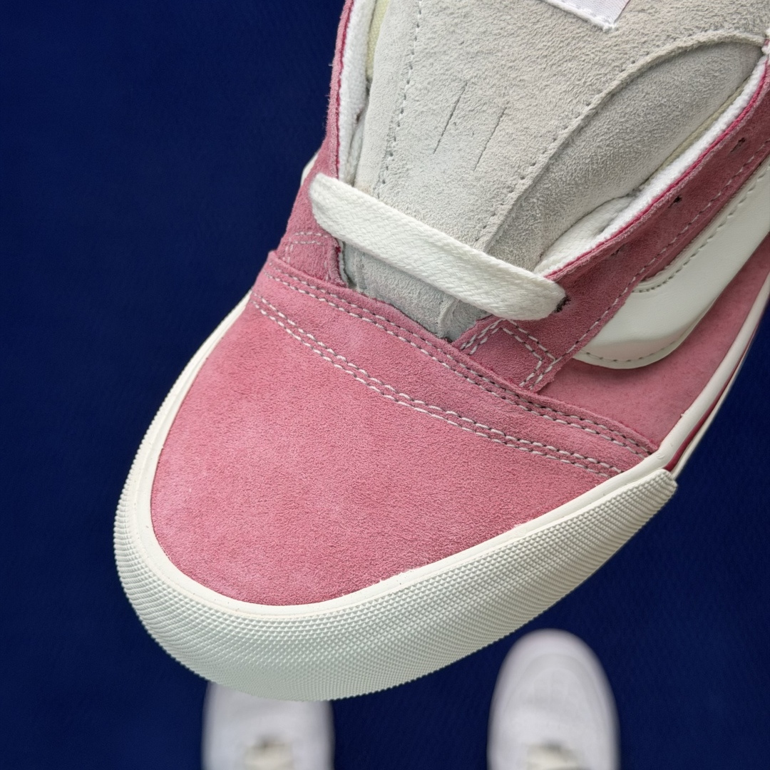 虎扑版！Vans Knu-Skool 低帮 KK37纯原级别外贸订单！万斯经典 硫化翻毛皮板鞋 粗宽立体