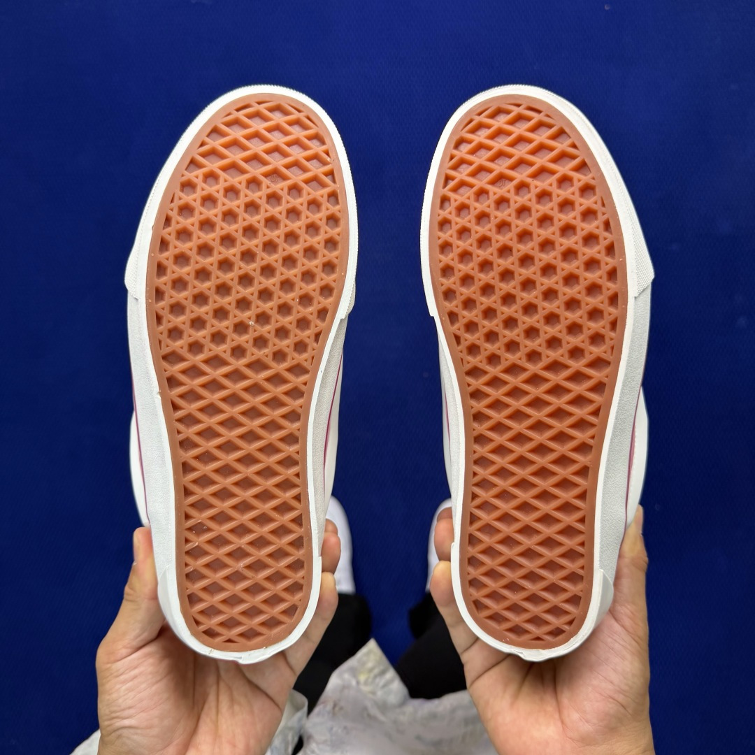 虎扑版！Vans Knu-Skool 低帮 KK37纯原级别外贸订单！万斯经典 硫化翻毛皮板鞋 粗宽立体