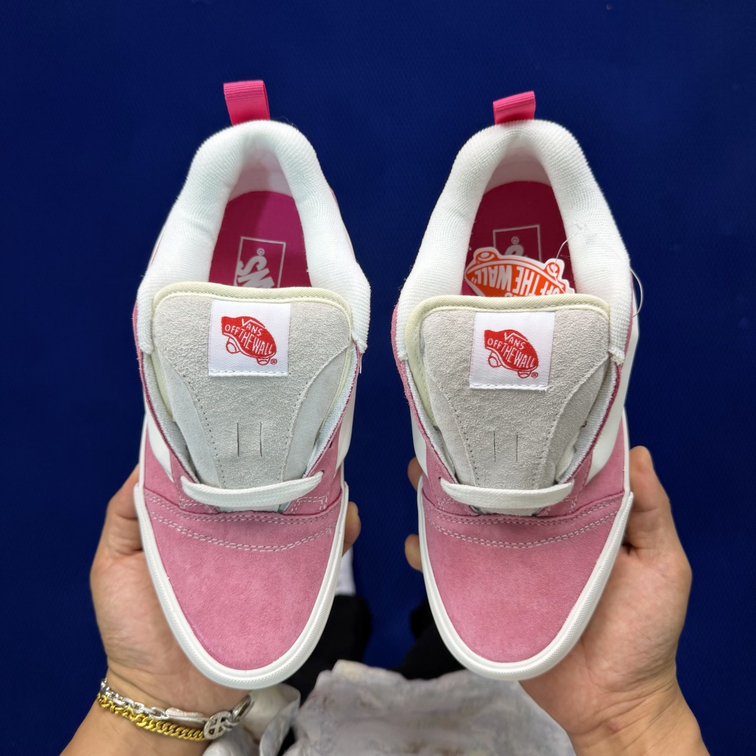 虎扑版！Vans Knu-Skool 低帮 KK37纯原级别外贸订单！万斯经典 硫化翻毛皮板鞋 粗宽立体