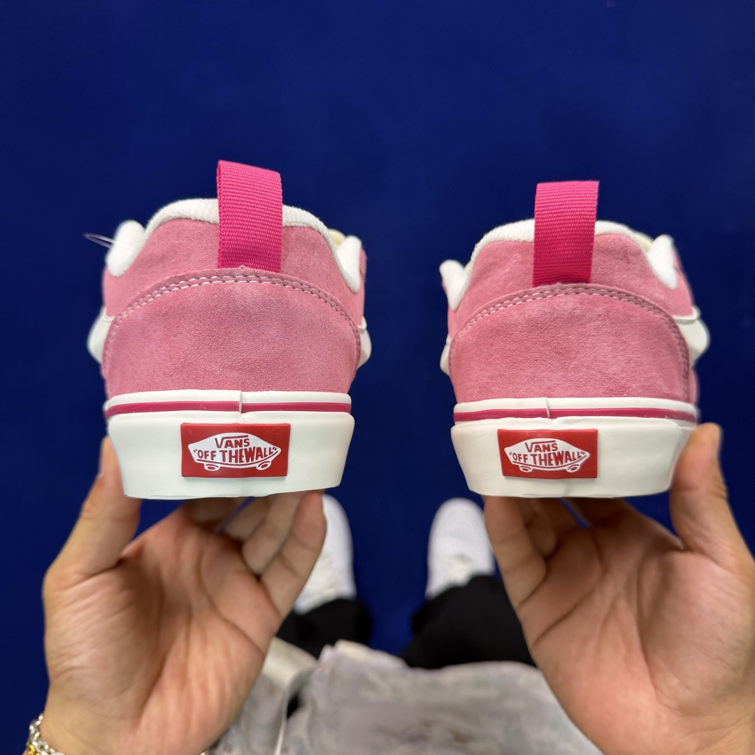 虎扑版！Vans Knu-Skool 低帮 KK37纯原级别外贸订单！万斯经典 硫化翻毛皮板鞋 粗宽立体