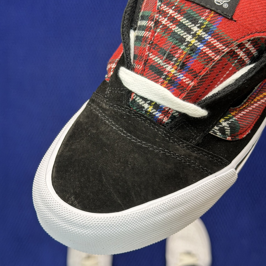 虎扑版！Vans Knu-Skool 低帮 KK35纯原级别外贸订单！万斯经典 硫化翻毛皮板鞋 粗宽立体