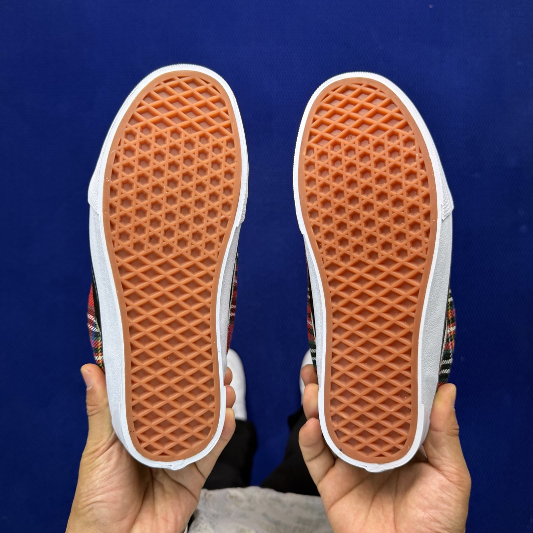 虎扑版！Vans Knu-Skool 低帮 KK35纯原级别外贸订单！万斯经典 硫化翻毛皮板鞋 粗宽立体
