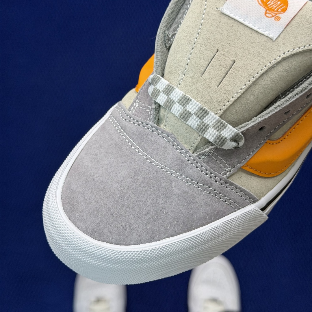 虎扑版！Vans Knu-Skool 低帮 KK39纯原级别外贸订单！万斯经典 硫化翻毛皮板鞋 粗宽立体