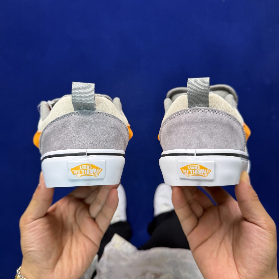 虎扑版！Vans Knu-Skool 低帮 KK39纯原级别外贸订单！万斯经典 硫化翻毛皮板鞋 粗宽立体